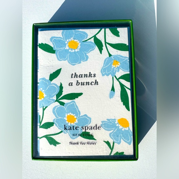 kate spade Accessories - Kate Spade Floral Thank You Cards
